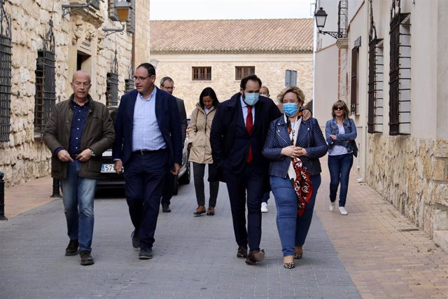 El presidente del PP en Castilla-La Mancha, Paco Núñez, en El Pedernoso