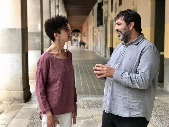 La diputada de MÉS per Menorca, Patricia Font, y el diputado de MÉS per Mallorca, Josep Ferr.