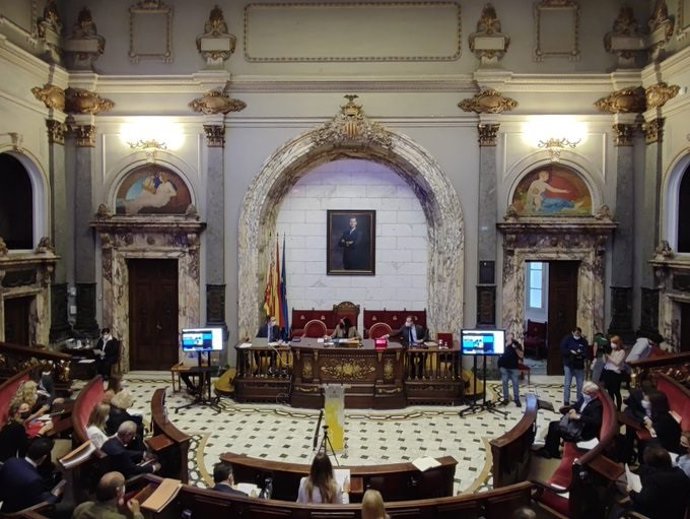 Imgen del pleno del Ayuntamiento de Valncia (imagen de archivo)