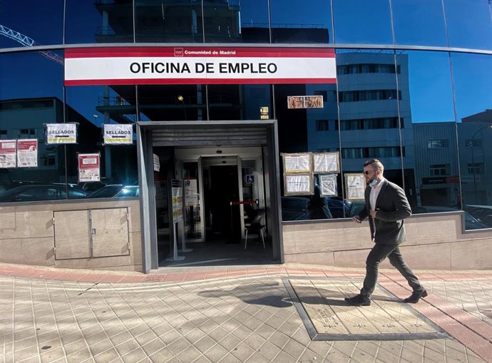 Una oficina del Servicio Público de Empleo Estatal (SEPE), a 28 de octubre de 2021, en Madrid (España). 