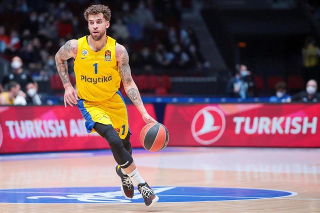 Archivo - Scottie Wilbekin durante un partido con el Maccabi Tel Aviv