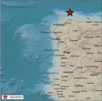Localizado a unos "50-60 kilómetros" de Cariño (A Coruña) el epicentro del terremoto de 4,4 en el Cantábrico