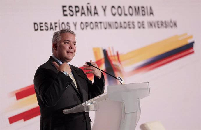 Archivo - El presidente de la República de Colombia, Iván Duque