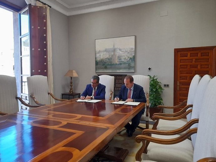 Firma del convenio de colaboración.