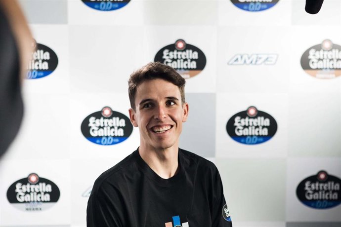 El piloto de MotoGP Álex Márquez (Honda) en una entrevista facilitada por su patrocinador Estrella Galicia 0,0