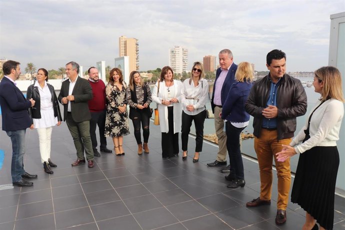 Los responsables del PP, en el acto en el que han anunciado la enmienda