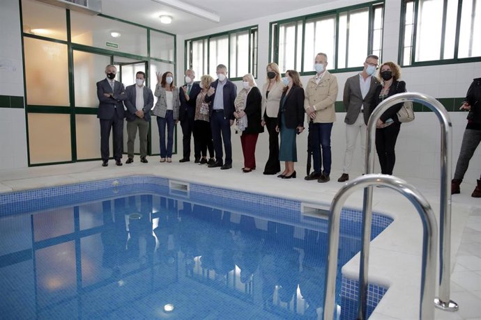 Inauguración de la piscian terapéutica de Aspaponias tras su remodelación.