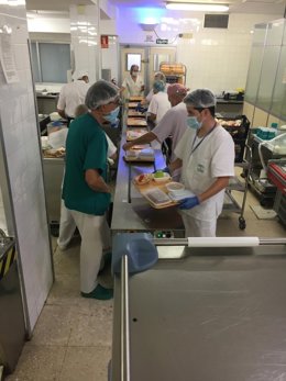 Cocina del Hospital Valle de los Pedroches de Pozoblanco.