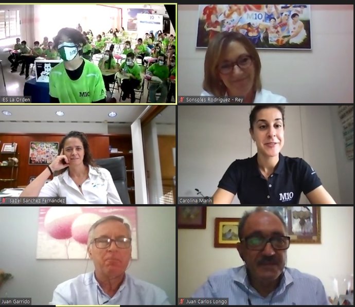 Videoconferencia con Carolina Marín dentro del Programa Mentor 10.