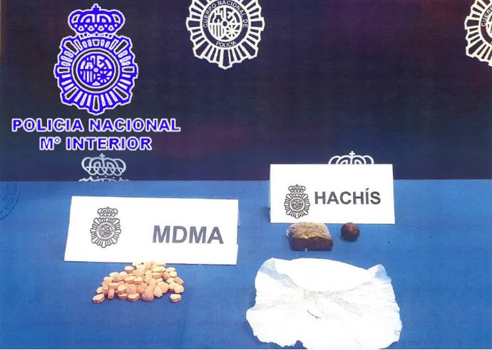 Droga incautada por la Policía Nacional.