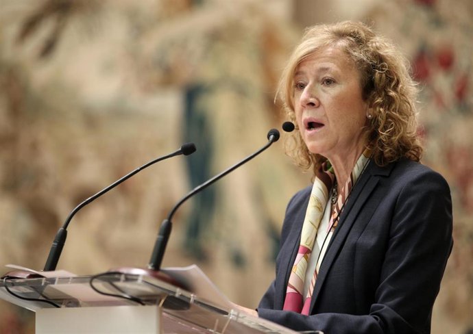 Archivo - La subgobernadora del Banco de España, Margarita Delgado, durante su intervención en la mesa redonda 'Banking Union: Five Years in the making', celebrada en la sede del Banco de España, en Madrid (España), a 23 de octubre de 2019.