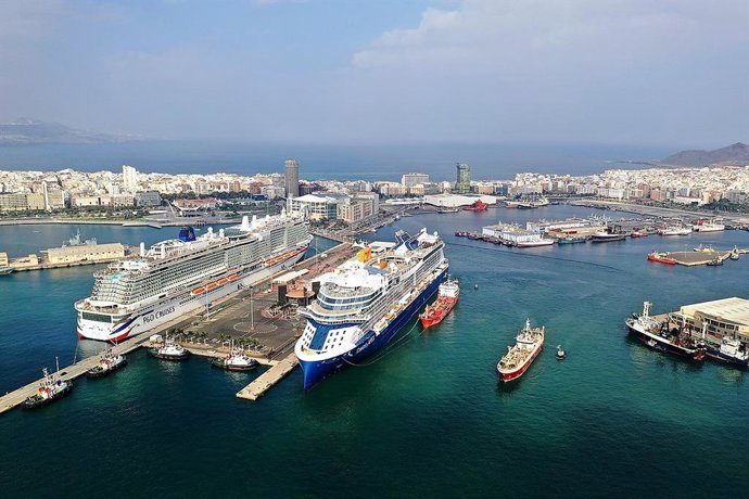 Zona de cruceros del Puerto de Las Palmas