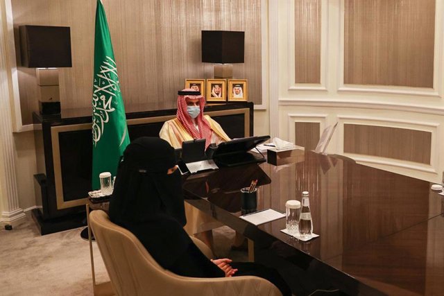 Archivo - El ministro de Relaciones Exteriores de Arabia Saudí, Faisal bin Farhan al Saud