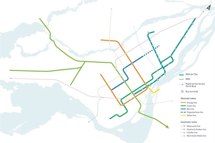 REM de l'Est network