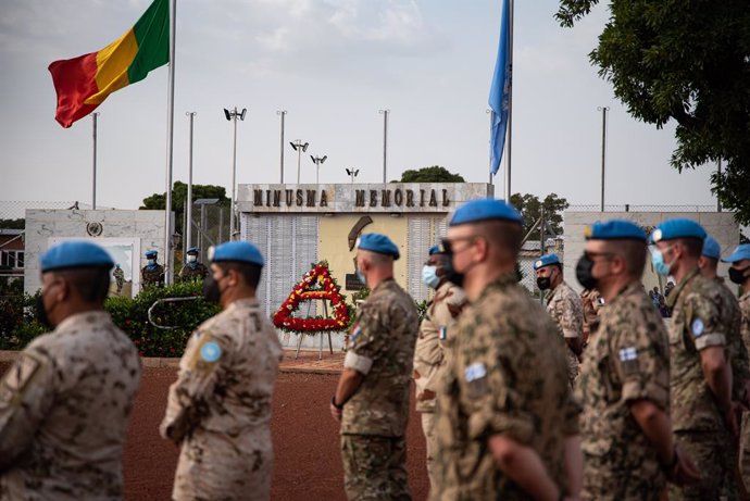 October 24, 2021, Bamako, Bamako District, Mali: A commemorative ceremony was held this Sunday, October 24, 2021, at the MINUSMA headquarters in Bamako, Mali, in memory of the peacekeepers who fell for peace in Mali.                           The ceremo