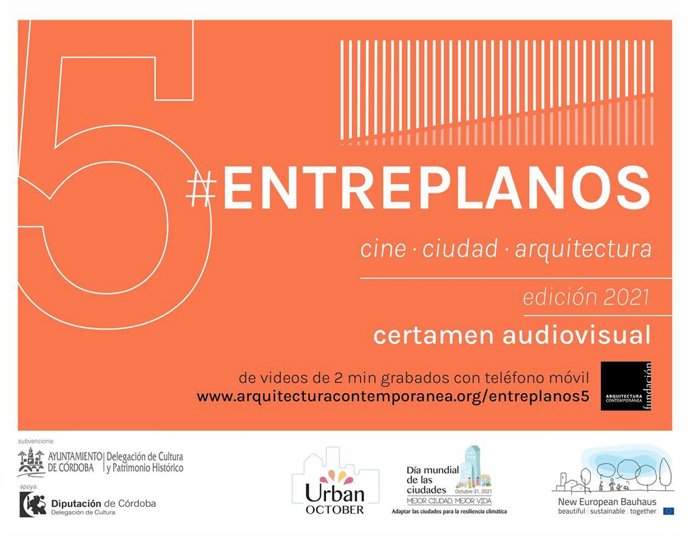 Cartel del certamen de audiovisuales 'Entreplanos'.