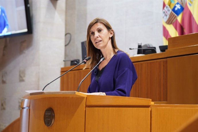 Archivo - La portavoz de Ciudadanos en Industria, Competitividad y Desarrollo empresarial, Jara Bernués.