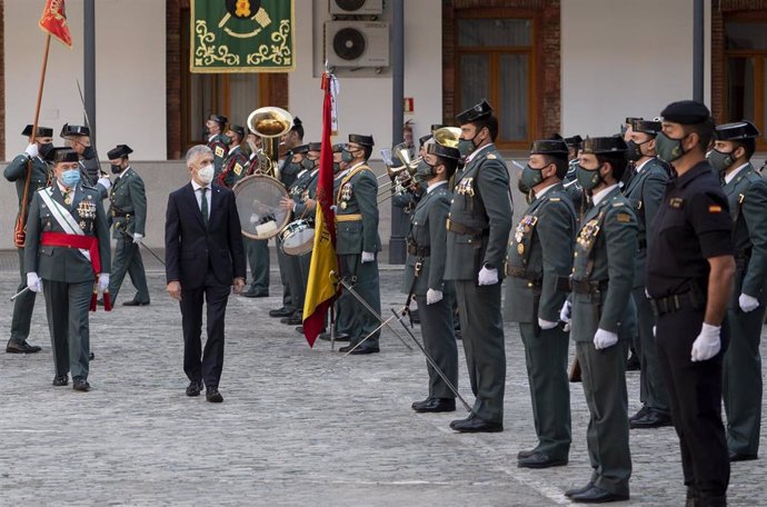 El ministro del Interior, Fernando Grande-Marlaska, en un acto de la Guardia Civil