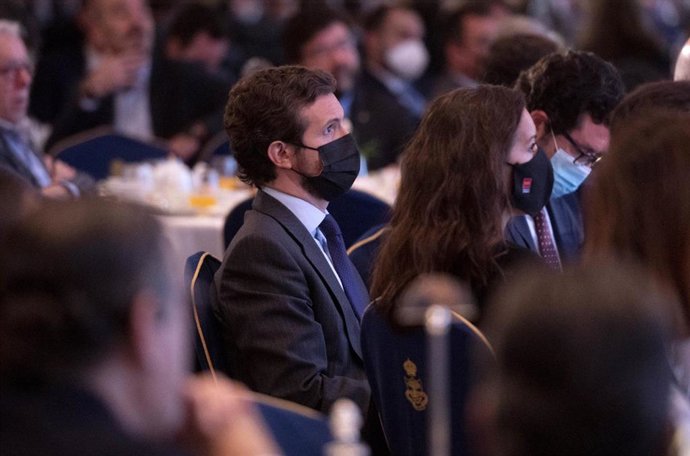 El líder del PP, Pablo Casado