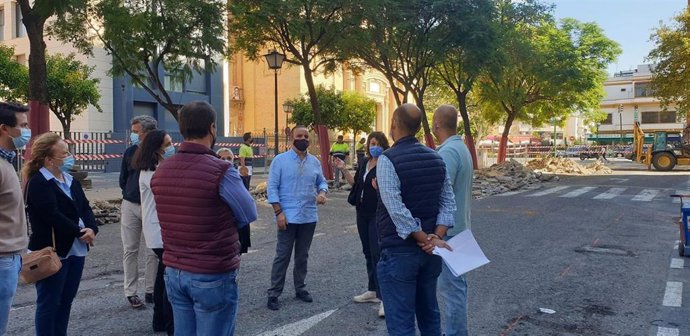 El Ayuntamiento de Sevilla inicia una nueva inversión en Nervión para la reurbanización de calle Cristo de la Sed