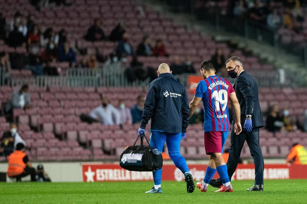 Sergio 'Kun' Agüero en el Barcelona-Alavés