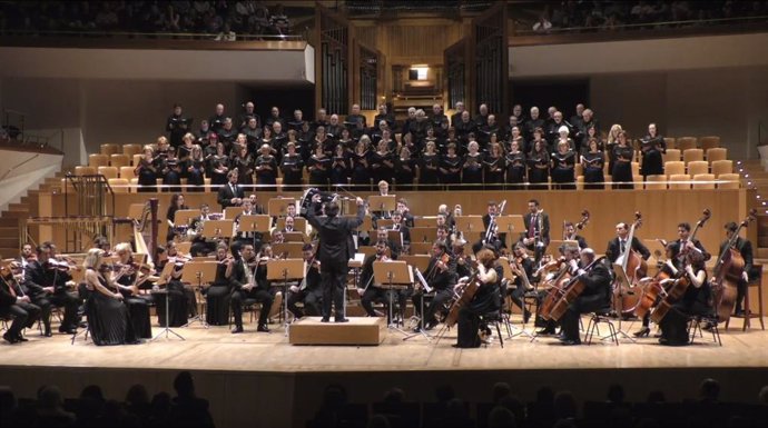 Archivo - Orquesta y Coro de la Filarmonía de Madrid