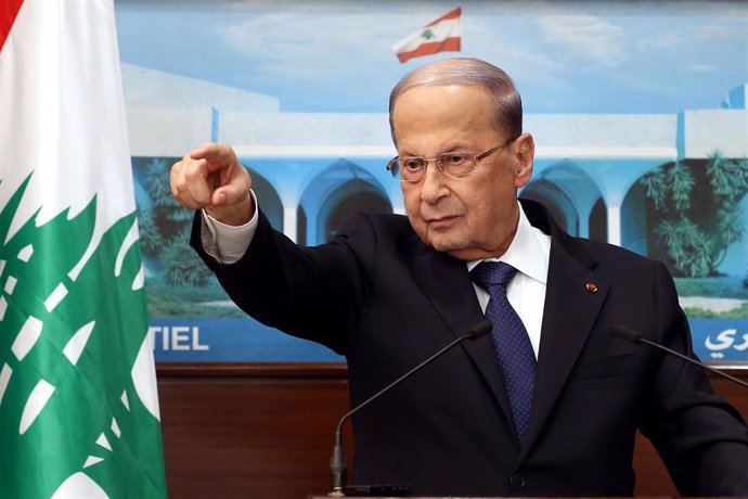 Archivo - El presidente de Líbano, Michel Aoun