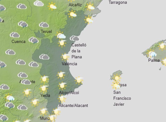 Predicción del tiempo para este domingo 31 de octubre