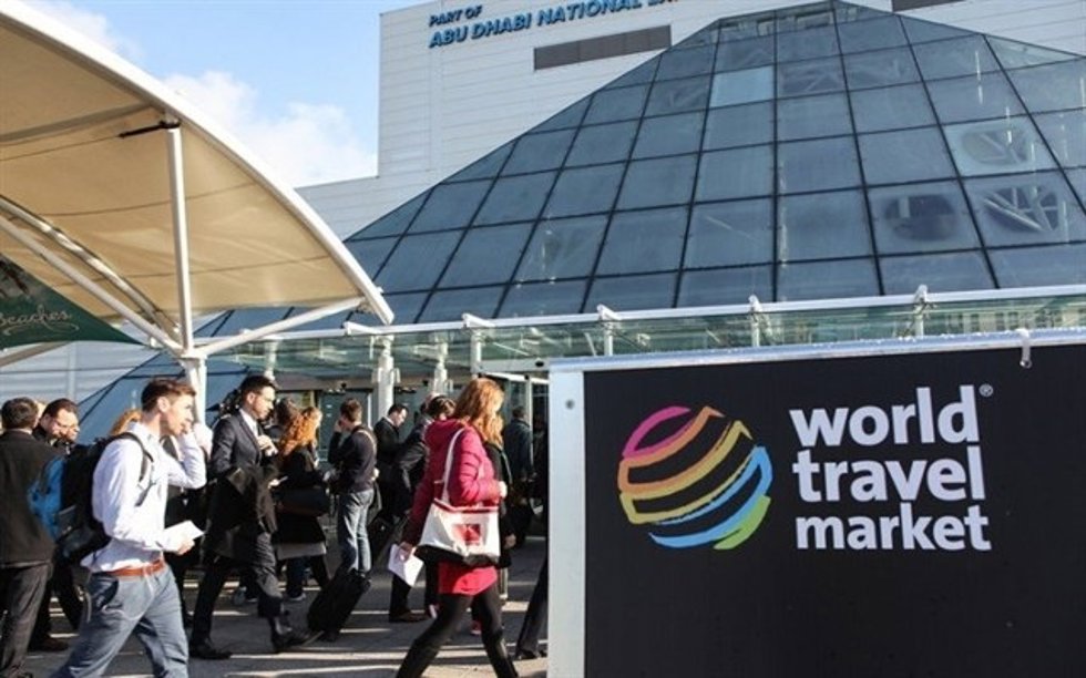 Archivo - Entrada a la World Travel Market