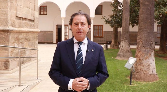 El diputado de Vox en el Parlamento de Andalucía y portavoz en la Comisión de Presidencia, Benito Morillo.
