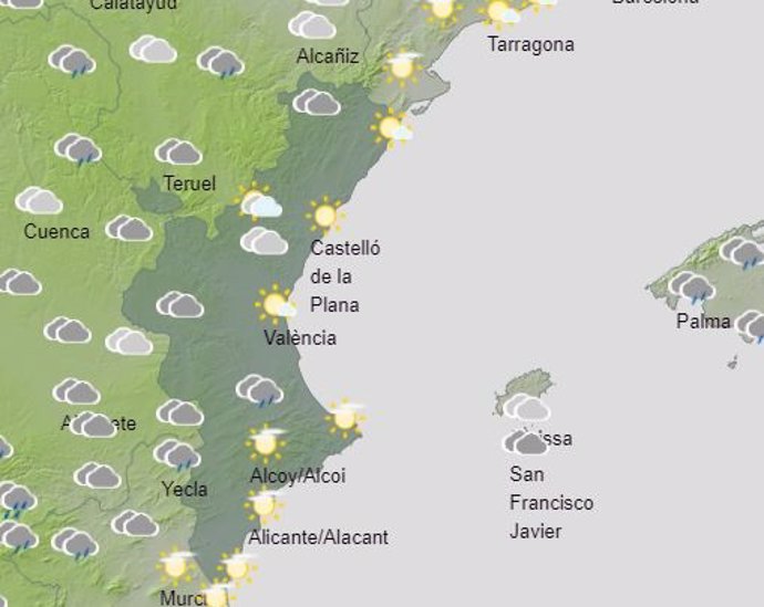 Previsión meteorológica en la Comunitat Valenciana
