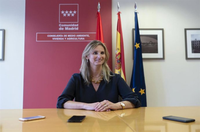 Archivo - La consejera de Medio Ambiente, Vivienda y Agricultua, Paloma Martín, durante una entrevista para Europa Press, a 9 de septiembre de 2021, en Madrid (España).