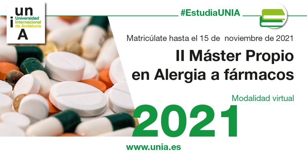 La sede Tecnológica de la UNIA y el Colegio de Médicos ofertan el II Máster en Alergia a fármacos