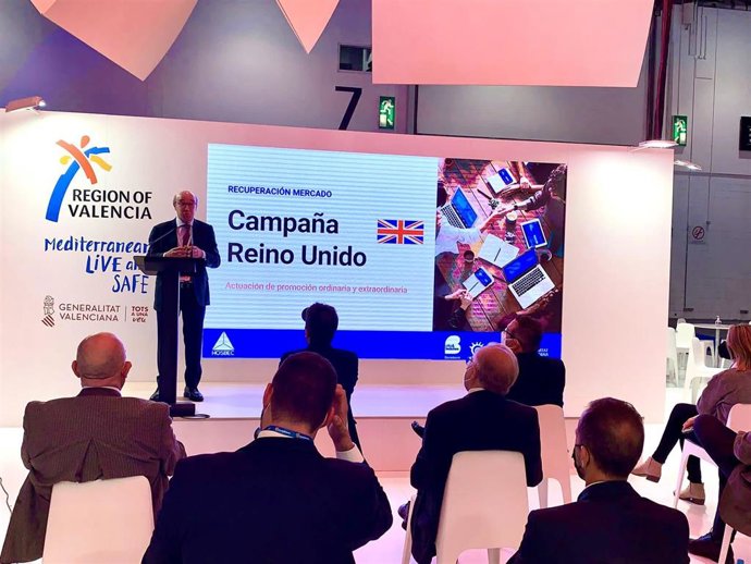 Presentación de la campaña para recuperar al turista británico