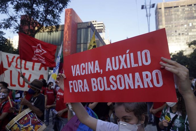 Protestas contra el Gobierno del presidente brasileño, Jair Bolsonaro.