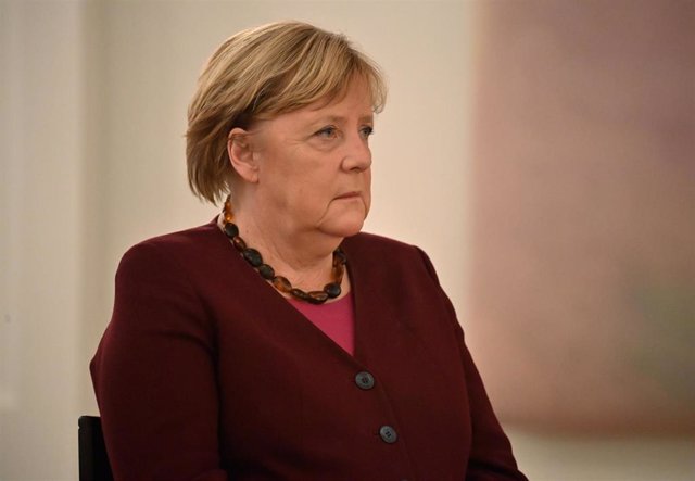 La canciller alemana, Angela Merkel, en Belín a 26 de octubre de 2021.