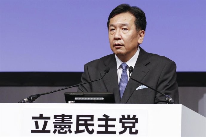 Archivo - El líder del Partido Democrático Constitucional de Japón (PDCJ), Yukio Edano,