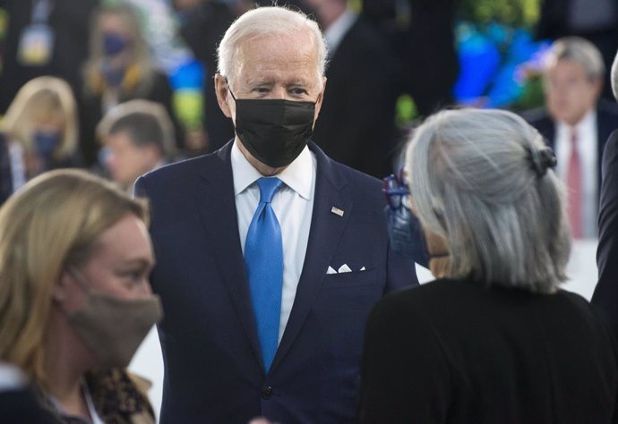 El presidente de Estados Unidos, Joe Biden, en Roma