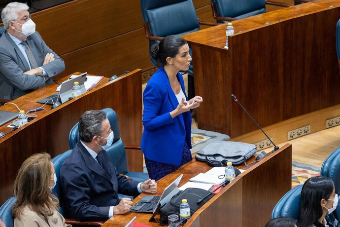 La portavoz de Vox, Rocío Monasterio