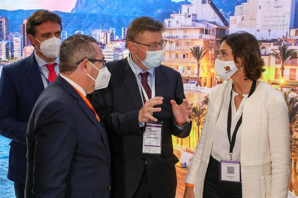 Ximo Puig y Reyes Maroto en la WTM de Londres