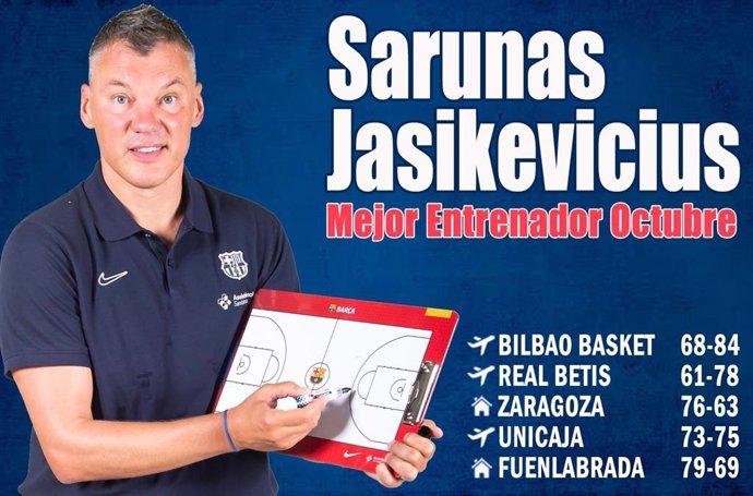 Jasvikevicius, mejor entrenador de octubre