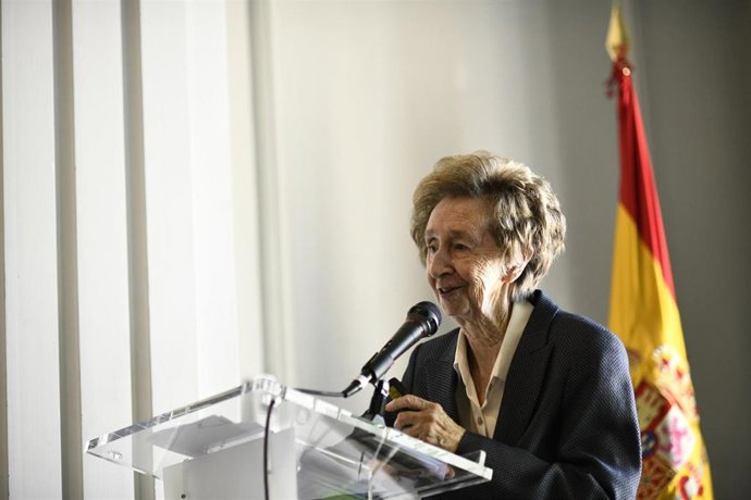 Archivo - La bioquímica española Margarita Salas, durante su intervención en un acto de homenaje del Instituto Nacional de Investigación y Tecnología Agraria (INIA) el pasado 2 de julio de 2019