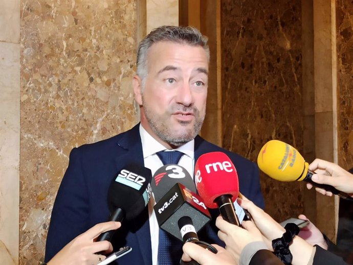 El diputat del PSC al Parlament Jordi Riba en declaracions als mitjans