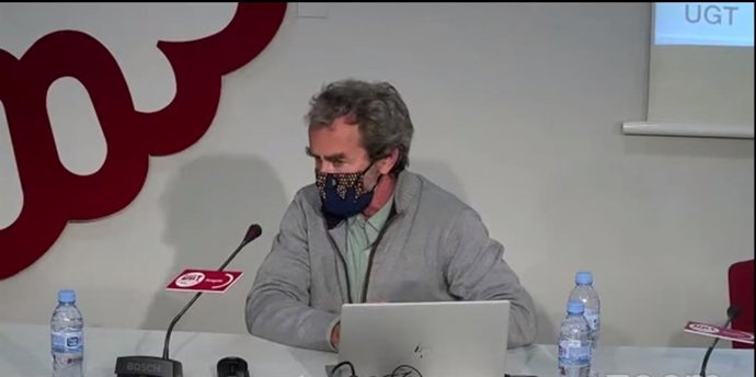 Fernando Simón ha participado en las Jornadas de delegados de Riesgos laborales de UGT Aragón.