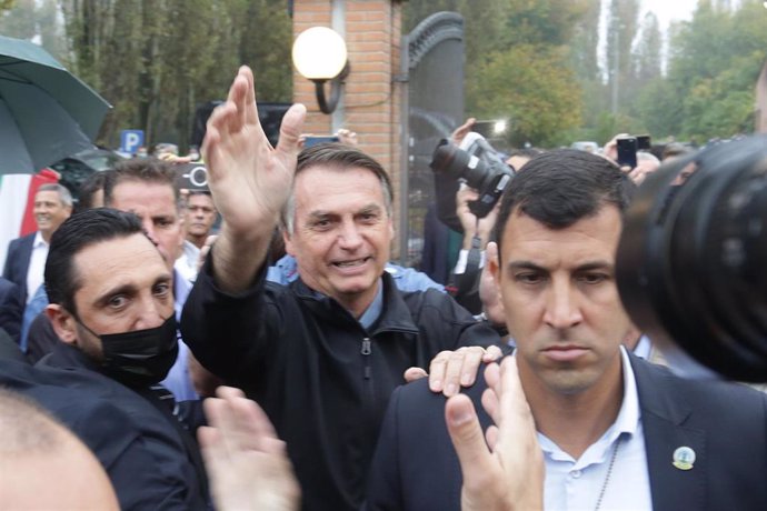 Jair Bolsonaro, presidente de Brasil, en Anguillara Veneta