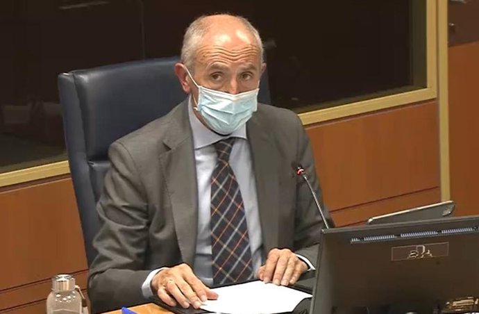 Erkoreka, en su comparecencia ante la Comisión de Presupuestos