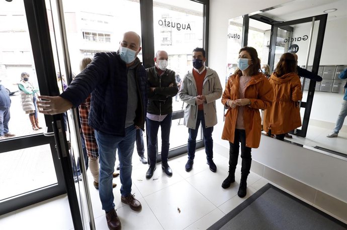 La conselleira de Medio Ambiente, Territorio e Vivenda, Ángeles Vázquez, en Pontevedra.