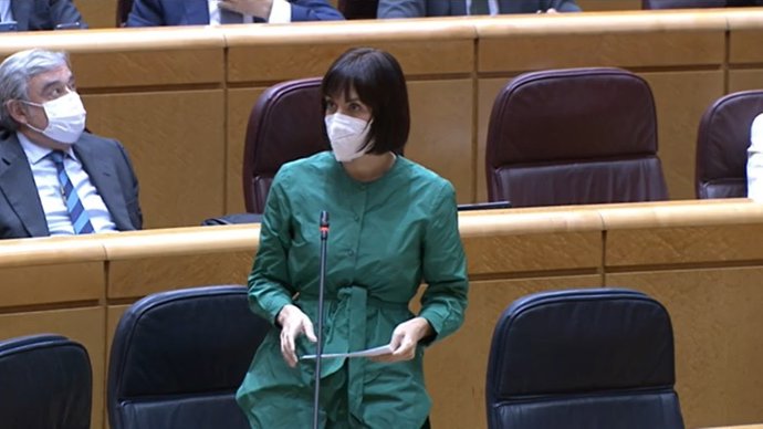 La ministra de Ciencia e Innovación, Diana Morant, en el Pleno del Senado de este martes, 2 de noviembre de 2021