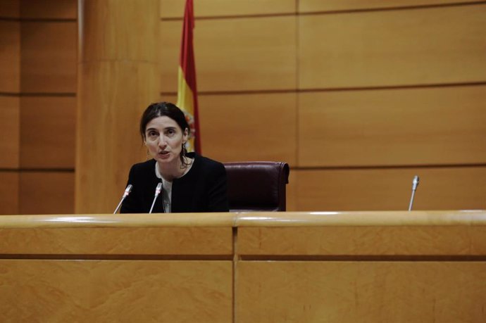La ministra de Justicia, Pilar Llop, preside el Pleno de la Conferencia Sectorial de Justicia que se celebra en el Senado, a 29 de octubre de 2021, en Madrid, (España). Durante el acto, el presidente del Senado ha señalado que para el Senado es priorita