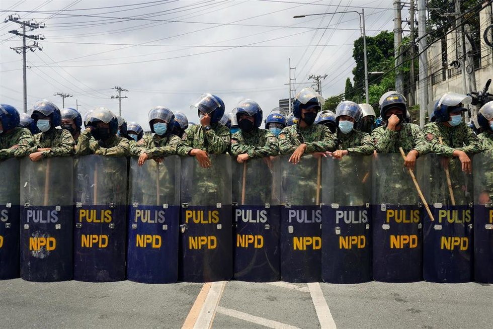 Archivo - Policía en Filipinas
